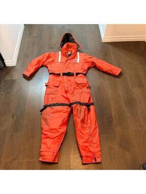 Mustang MS- 185 Classica Orange Water Survival Suit Size XL